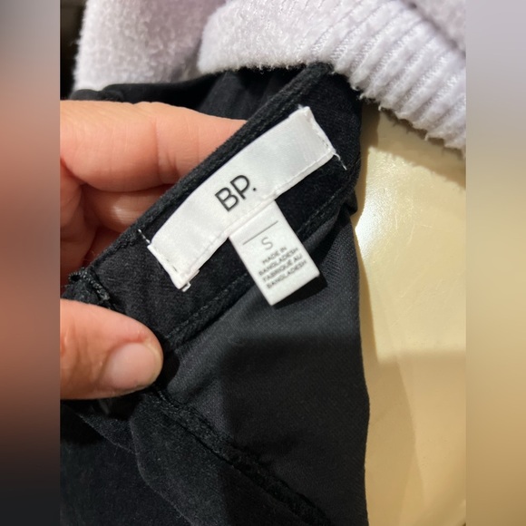 BP. Womens Black Regular Fit Velvet Ruffle Back Zip Short Mini Skirt Size S - Picture 6 of 7